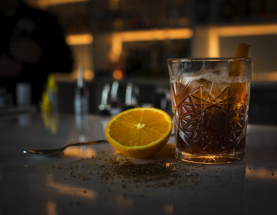 Cocktail signature au bar